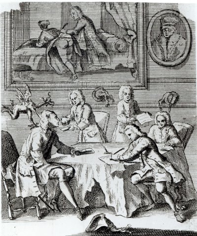 Whig Satire on Negotiations for the Treaty of Utrecht by English School